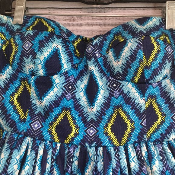 Strapless summer dress size Large - P-02 - Picture 4 of 9